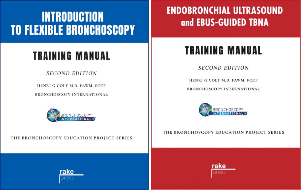Flexible bronchoscopy and EBUS training book covers